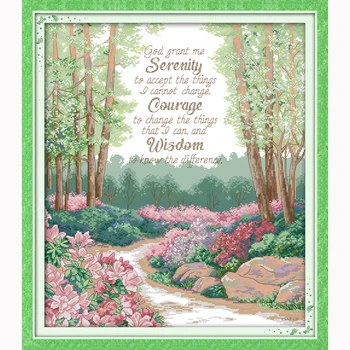 

A quiet prayer Cross-Stitch Needlework,DIY DMC Cross stitch,Sets For Embroidery kits Counted Cross-Stitching,Wall Home Decro