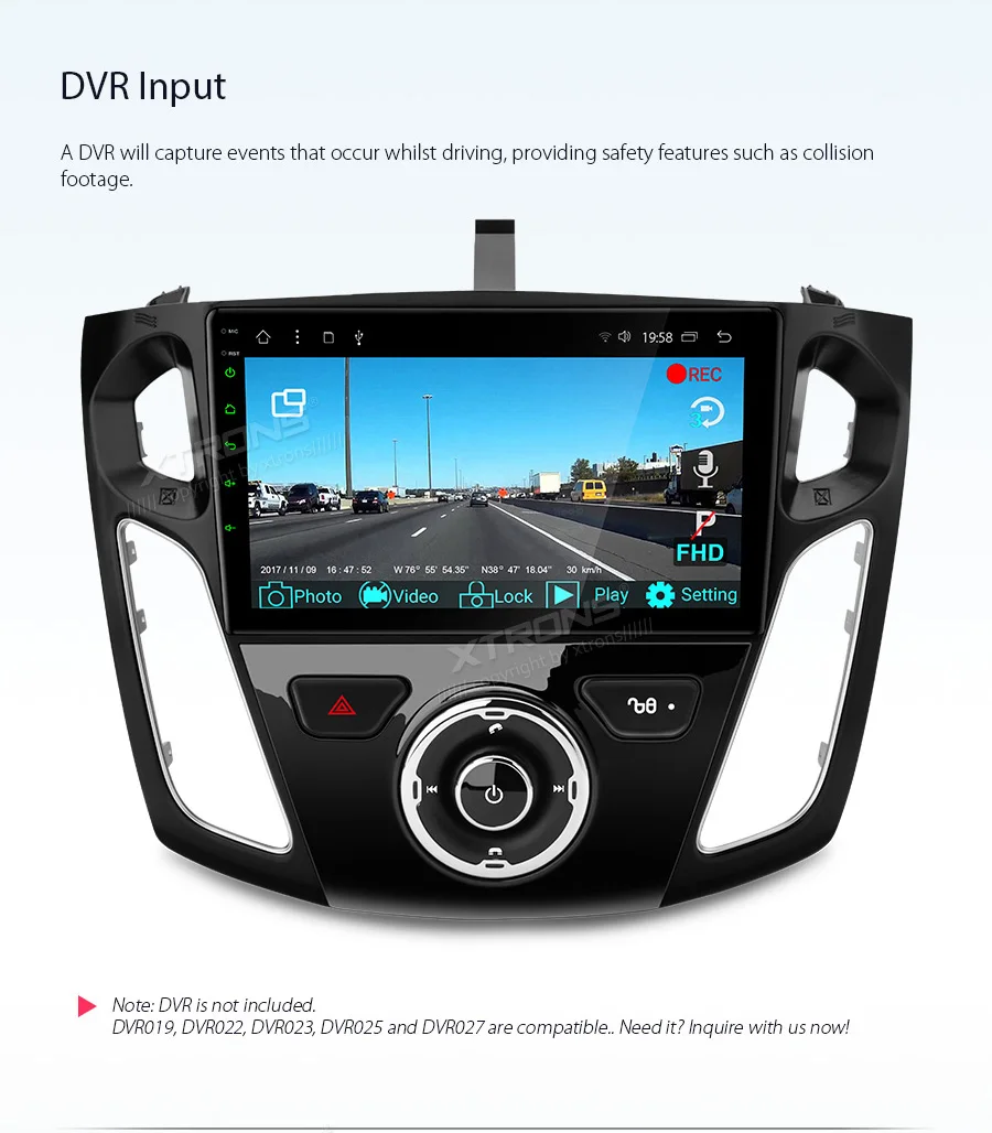 Cheap XTRONS 9" Android 8.1 Octa Core 2GB RAM 32GB ROM Car Multimedia Player GPS navigation for Ford focus 2012-2017 TPMS DAB No DVD 18