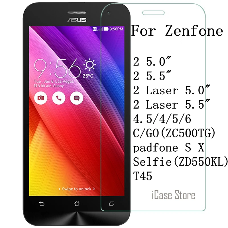 Tempered Glass For Asus Zenfone 2 Laser Ze500kl Ze550kl Ze500cl Ze550ml Go Zb500kl 3 Max Zc5tl Zb452kg Ze5kl 9h Film Case Glass For Glass Asusglass Ze500kl Aliexpress
