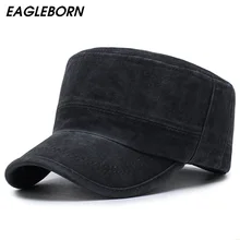 Бренд EAGLEBORN, винтажные военные шапки из хлопка, унисекс, мужская и женская кепка с плоским верхом, одноцветная, летний, осенний, весенний козырек, шапка