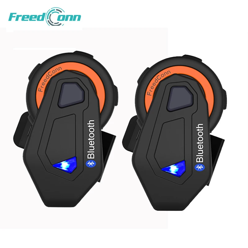 Freedconn Интерком intercomunicadores de casco мото Мото 2 шт bluetooth BT шлем гарнитура|Наушники для