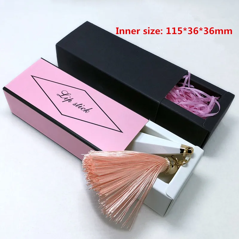 

20pcs- 36*36*115mm Drawer Type Lipstick Packaging Paper Box Essential Oil Perfume Sample Lipstick Craft gift Boxes