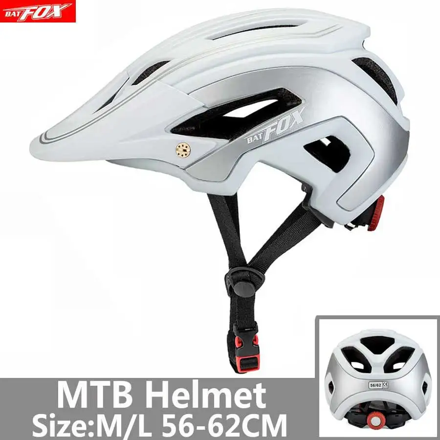 BATFOX велосипедный шлем красный дорожный горный велосипедный шлем цельный литой CE MTB с солнцезащитным козырьком для мужчин и женщин Сверхлегкий велосипедный шлем - Цвет: J-692-T8