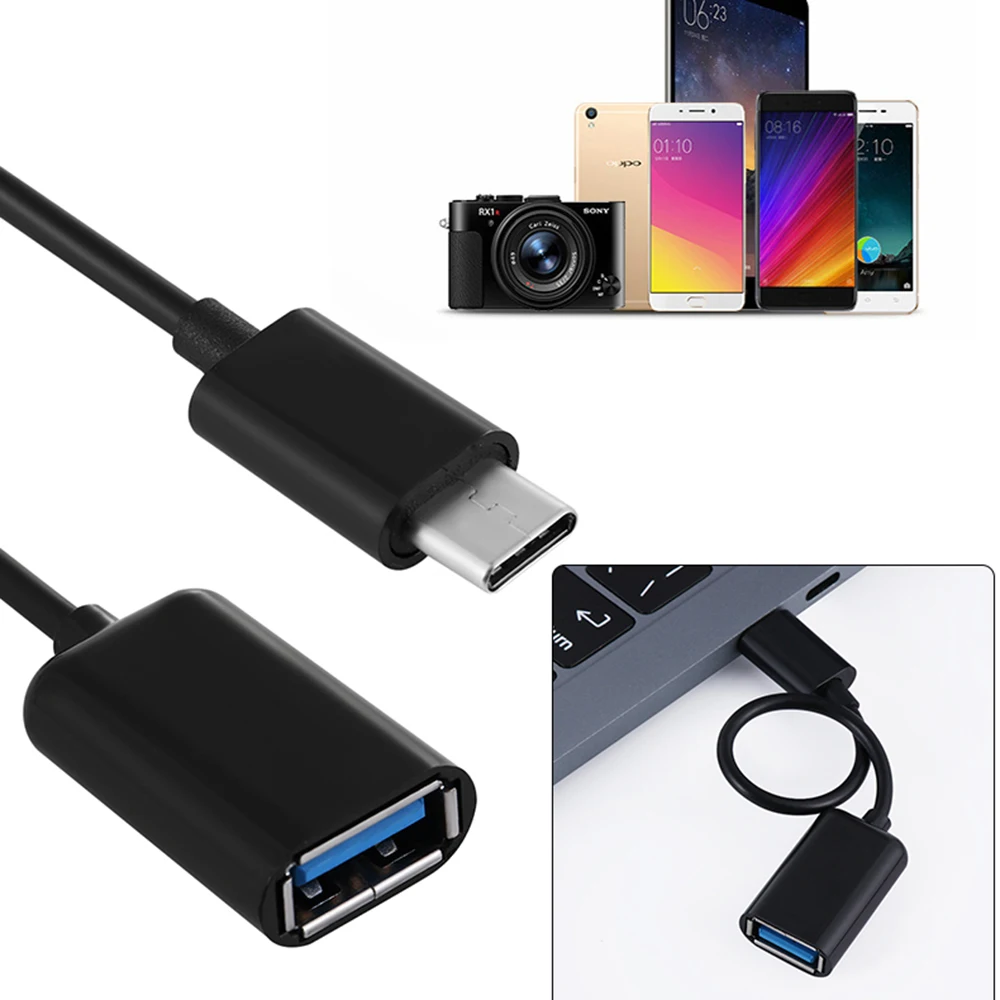 1 шт. OTG usb-адаптер, кабель 3,1 type-C штекер USB 3,0 A Женский конвертер для Macbook Micro USB разъем аксессуары с USB подключением