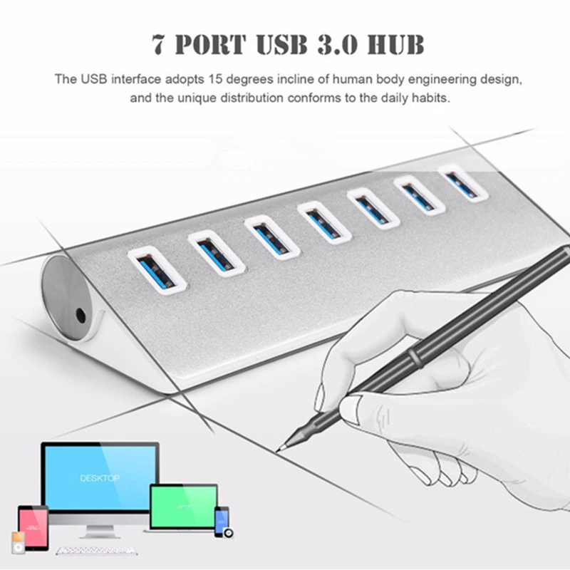 High Speed 7 Port USB 3