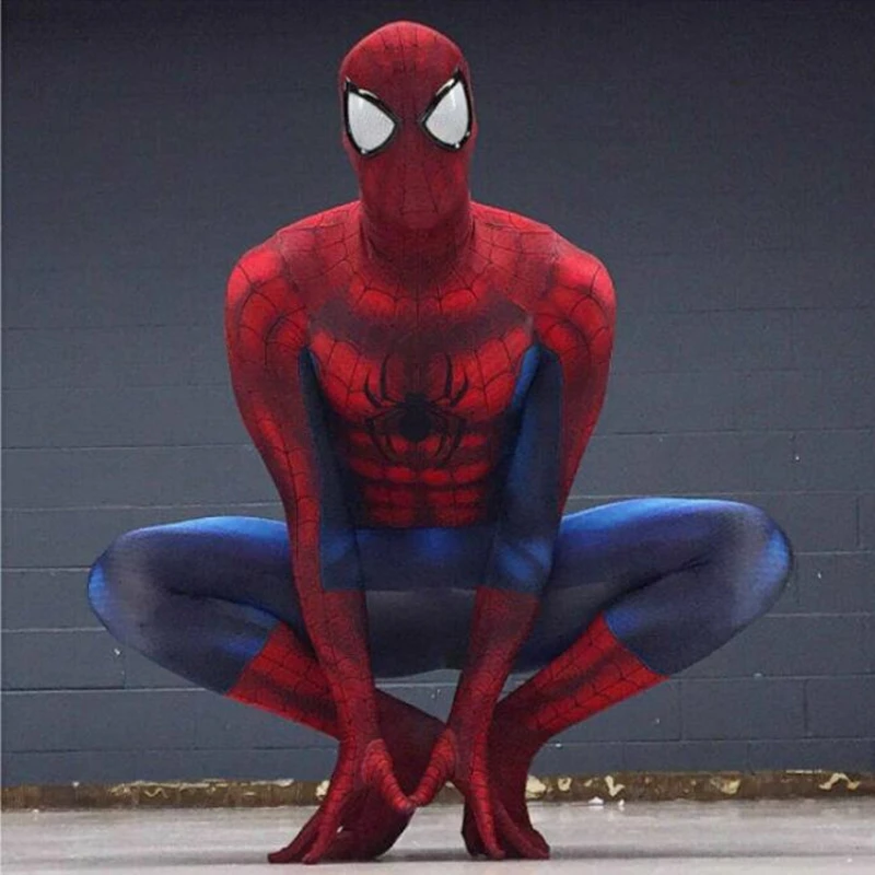 Для взрослых и детей Удивительный Человек-паук Косплэй костюм 3D принтом супергерой zentai паук мышцы Боди Комбинезоны для женщин