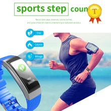 Мульти-Спорт умный Браслет Смарт Группа поддержки артериального давления сердечного ритма 0.96 цветной сенсорный экран Водонепроницаемый IP68 браслет