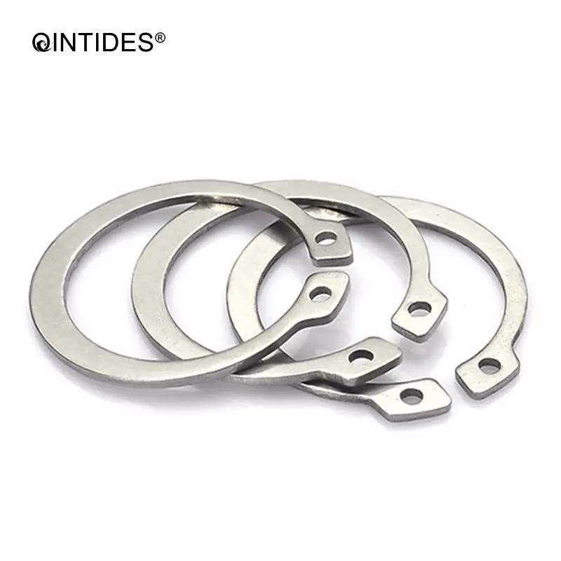 

QINTIDES M3 - M58 Retaining rings for shaft-Type A GB894 304 Stainless Steel Elastic Ring Circlip Snap Retaining M3 M4 m5 m6