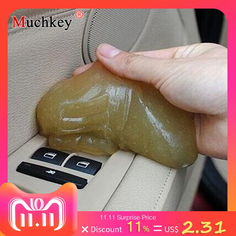 

Car Cleaner Glue Interior Panel Air Vent Outlet Dashboard Dust Laptop Sponge Mud Remover Magic Cleaning Tool Car-Styling