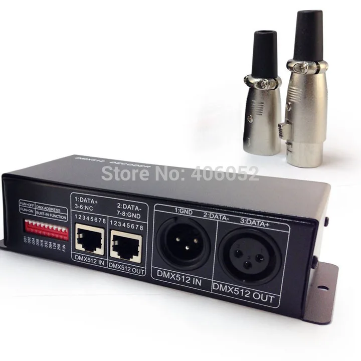 

12V-24V 3 Channel 8A DMX Decorder LED Controller for RGB 5050 3528 LED Strip Light