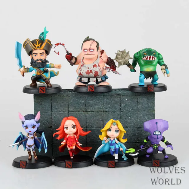 

Free shipping Spot WOW DOTA2 game doll fire woman female butcher ice PVC Action Figure Collectible Toy 7pcs/set Birthday gifts