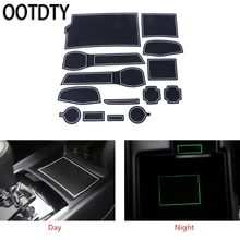 OOTDTY Car Door Gate Slot Mat Non-slip Cup Rubber Pad For nissan qashqai j11 2014-2016