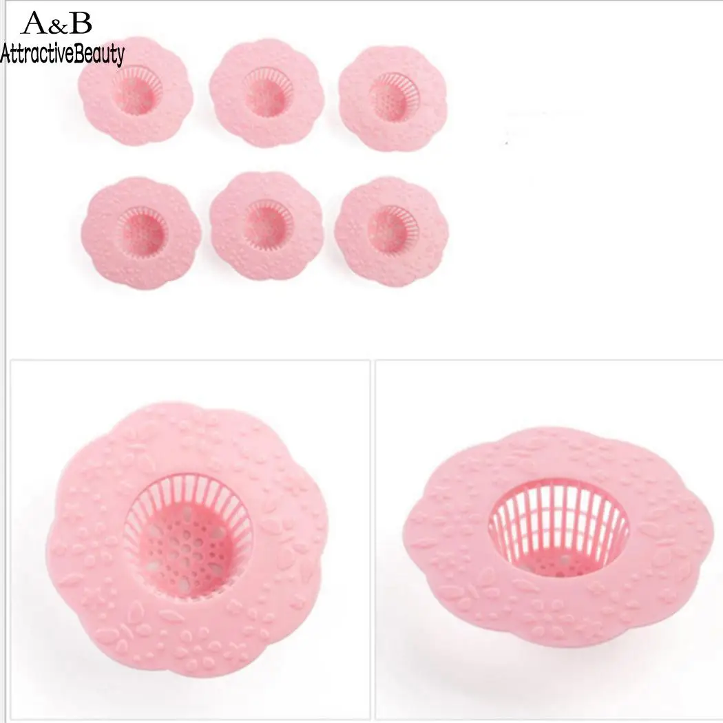 

Floor Flower-shaped Drain Home Strainer Catcher Sewer Stopper Sink Bath Hair