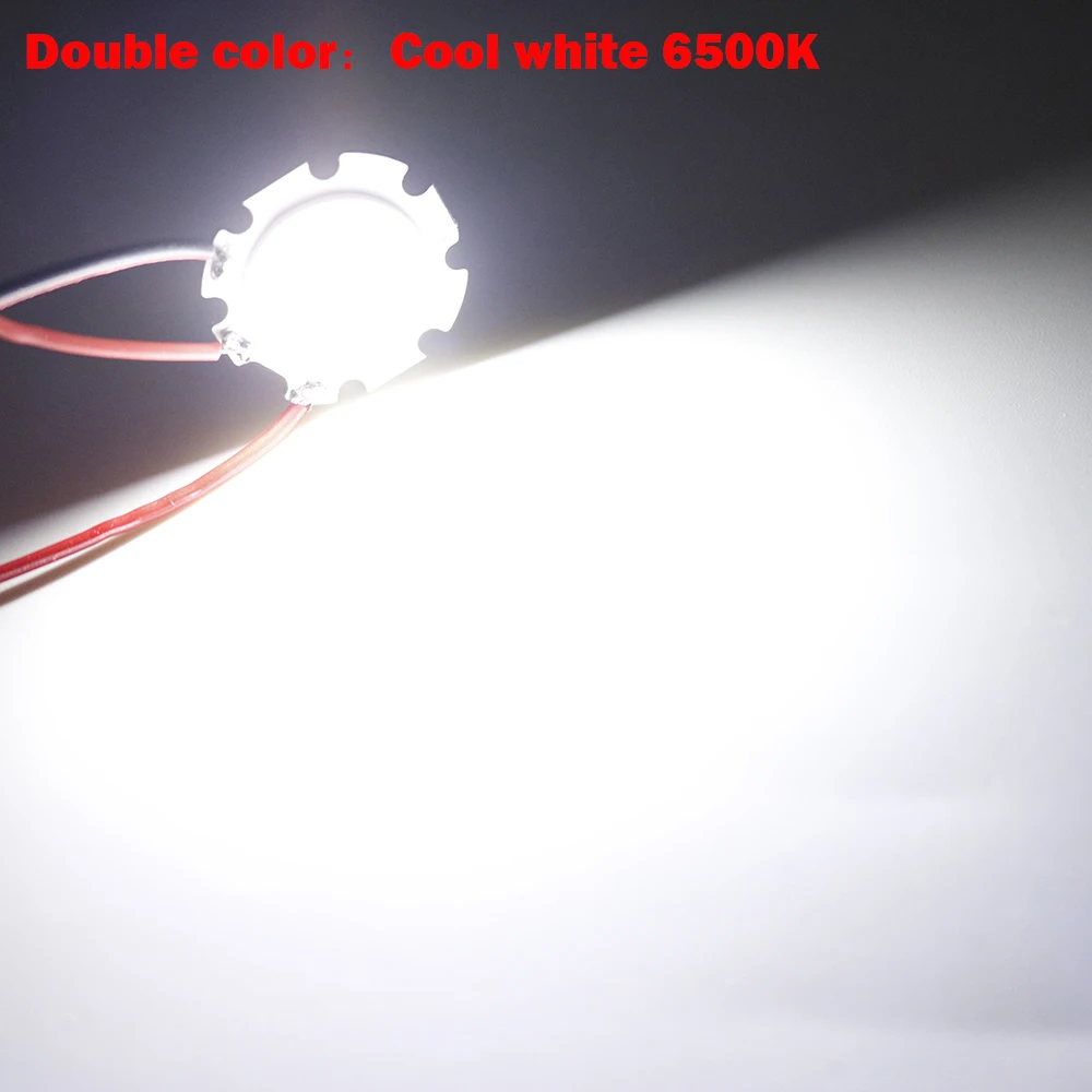 10 шт. 28 мм двойной цвет 3000-6500K Диммируемый круглый светодиодный COB Чип-светильник Модуль источника 3 Вт 5 Вт 7 Вт 10 Вт COB светодиодный светильник Точечный светильник лампа