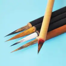 5 шт./упак. Малый ласка волос Китайская каллиграфия живопись Кисточки Ручка Картина питания Книги по искусству стационарных Книги по искусству ist картина маслом Кисточки