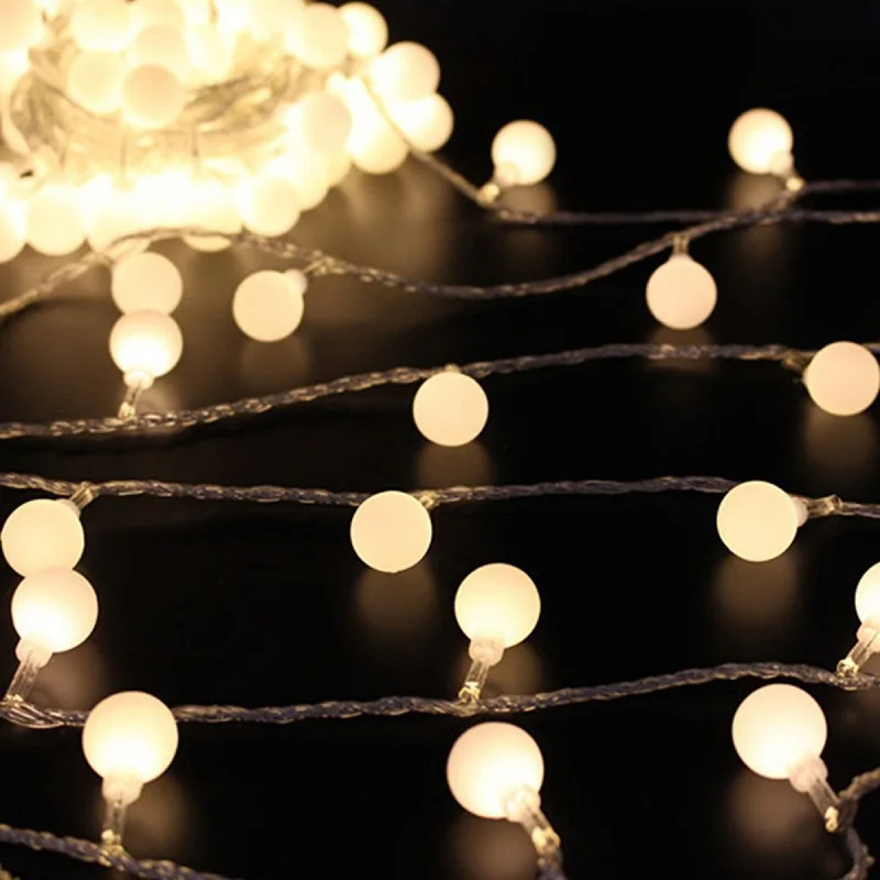Горячая Распродажа, 5 метров, 40 светодиодный светильник на батарейках для украшения, светодиодный светильник-Гирлянда для рождества, праздника, свадьбы - Цвет: Warm White