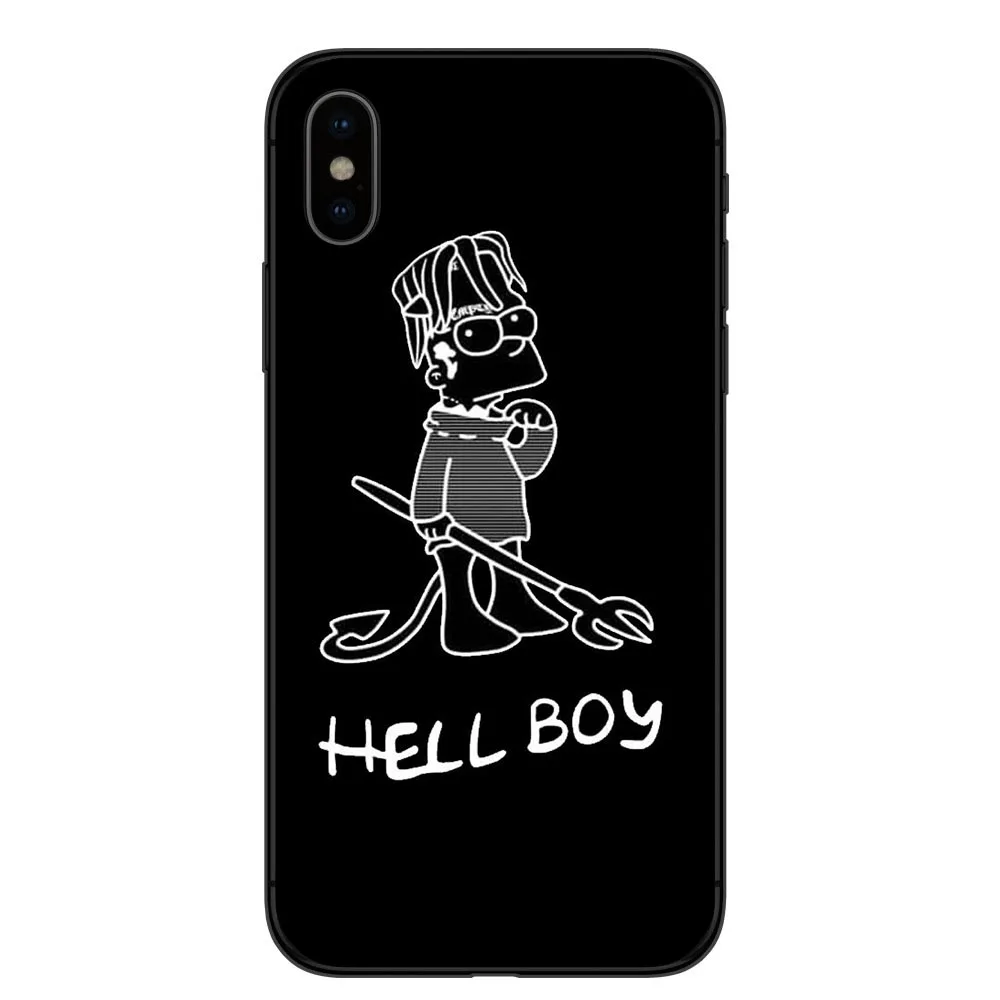 Xxxtentacion Lil Peep cry Baby rose bad vibes forever TPU чехлы для телефонов для iPhone X 5 5S SE 6 6s Plus 7 8 Plus XS XR XS MAX - Цвет: TPU