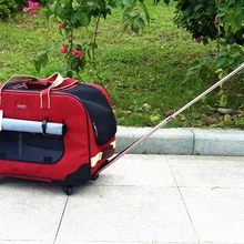 Сумка на колесиках для собак, сумка для домашних животных, чехол для домашних животных на колесиках, сумка для переноски, сумка для багажа, дорожная тележка для сумки, сумки