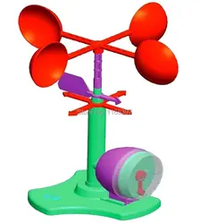 Подростковая детская научно-научной образовательных моделей экспериментальной игрушки Материалы Анемометр Тесты эксперимент