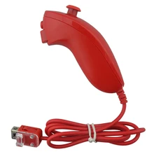 1 шт. пульт дистанционного управления видео игровой контроллер для левой руки контроллер "нунчаки" для W-i большой красный геймпад