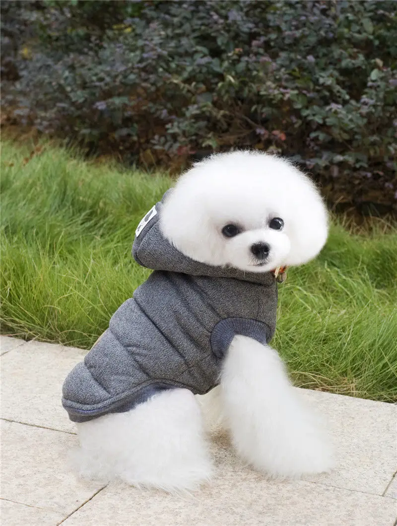 Лидер продаж, пальто на собаку, для питомца куртка Зимняя Одежда Щенок Кот свитер Костюмы Пальто Щенок теплая одежда с капюшоном