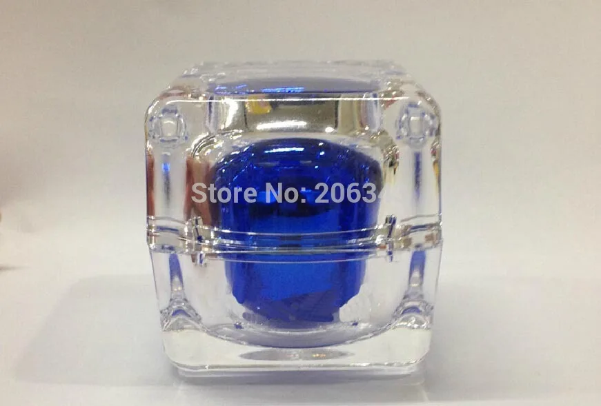 Download 15G blue square shape cream bottle,cosmetic container ... Yellowimages Mockups