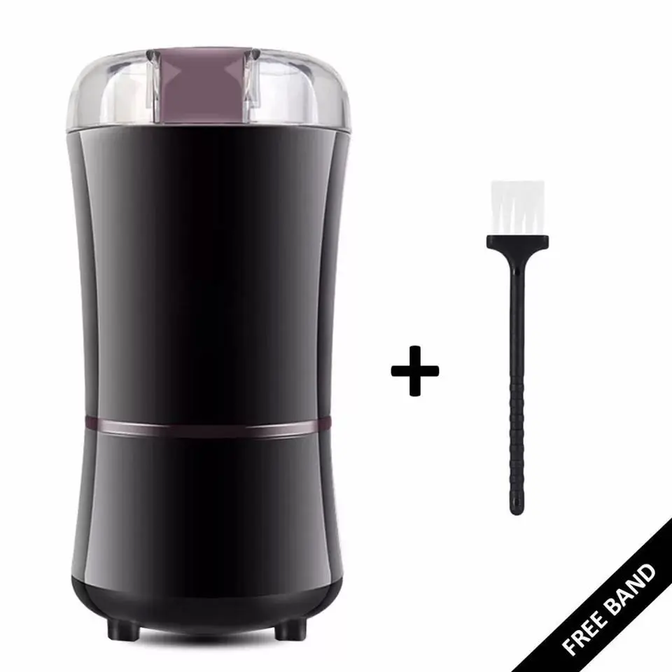 

400W Electric Coffee Grinder Mini Kitchen Salt Pepper Grinder Powerful Spice Nuts Seeds Coffee Bean Grind Machine 220V black