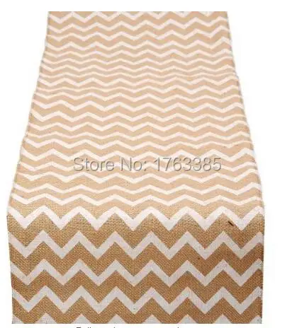 12 By 118 Burlap Jute Hessian Chevron Ribbon Table Runner Rustic