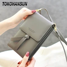 TOKOHANSUN женская сумка для samsung Galaxy S9 Роскошный чехол-накладка для samsung S10 S8 из искусственной кожи кошелек сумка Универсальный чехол для телефона