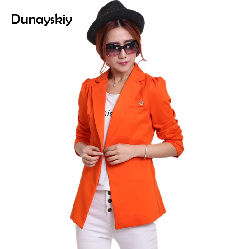 Office Ladies Single Button short Suit Coat with Sashes Plus Size