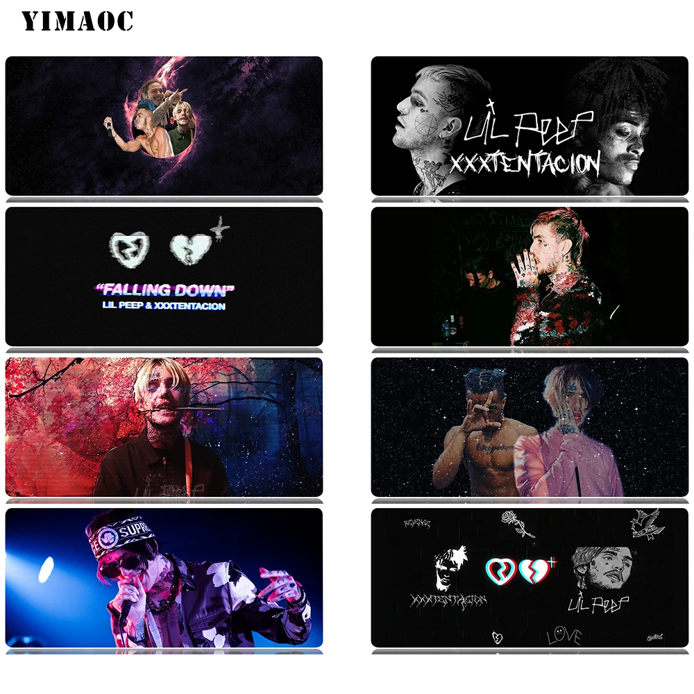 

YIMAOC LIL PEEP & XXXTENTACION Mouse Pad 30x70 cm Computer Mousepad Anti-slip Natural Rubber Gaming Mouse Mat