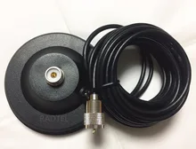 Móvel antena de rádio em dois sentidos ímã base montagem pl259 para rádio do carro tyt TH-9000D TH-9800 wouxun KG-UV980 qyt KT-8900 kt8900r