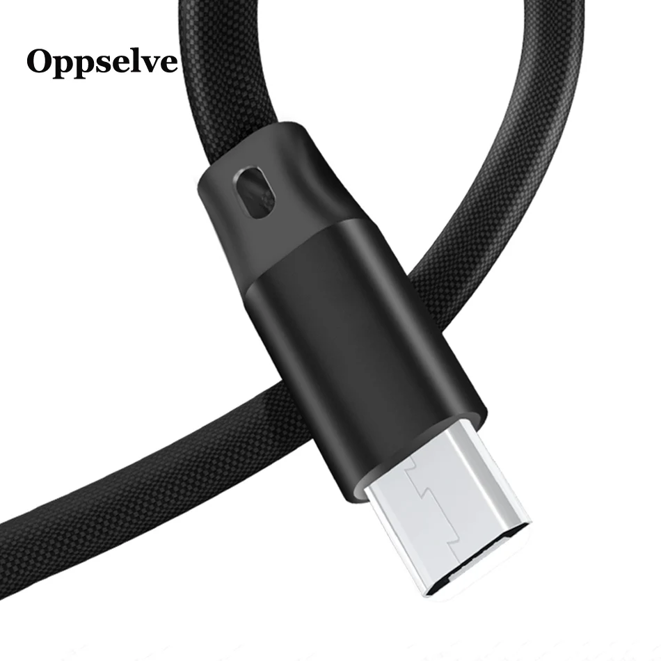 

Oppselve Micro USB Cable For Samsung Xiaomi Redmi 2.4A 1m 2m Fast Charging Microusb Data Charger Cord Android Mobile Phone Cable