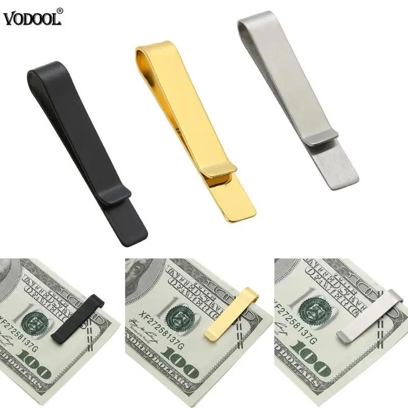 

Top Quality Metal Money Paper Clips Wallet Folder Clip Collar Wallets Cash Bill Clip Note Card Holder School Office Supplies