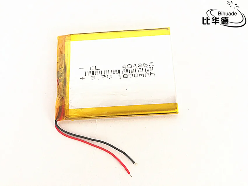 

10pcs/lot 3.7V 1800mAh 404865 Lithium Polymer Li-Po li ion Rechargeable Battery cells For Mp3 MP4 MP5 GPS PSP mobile bluetooth