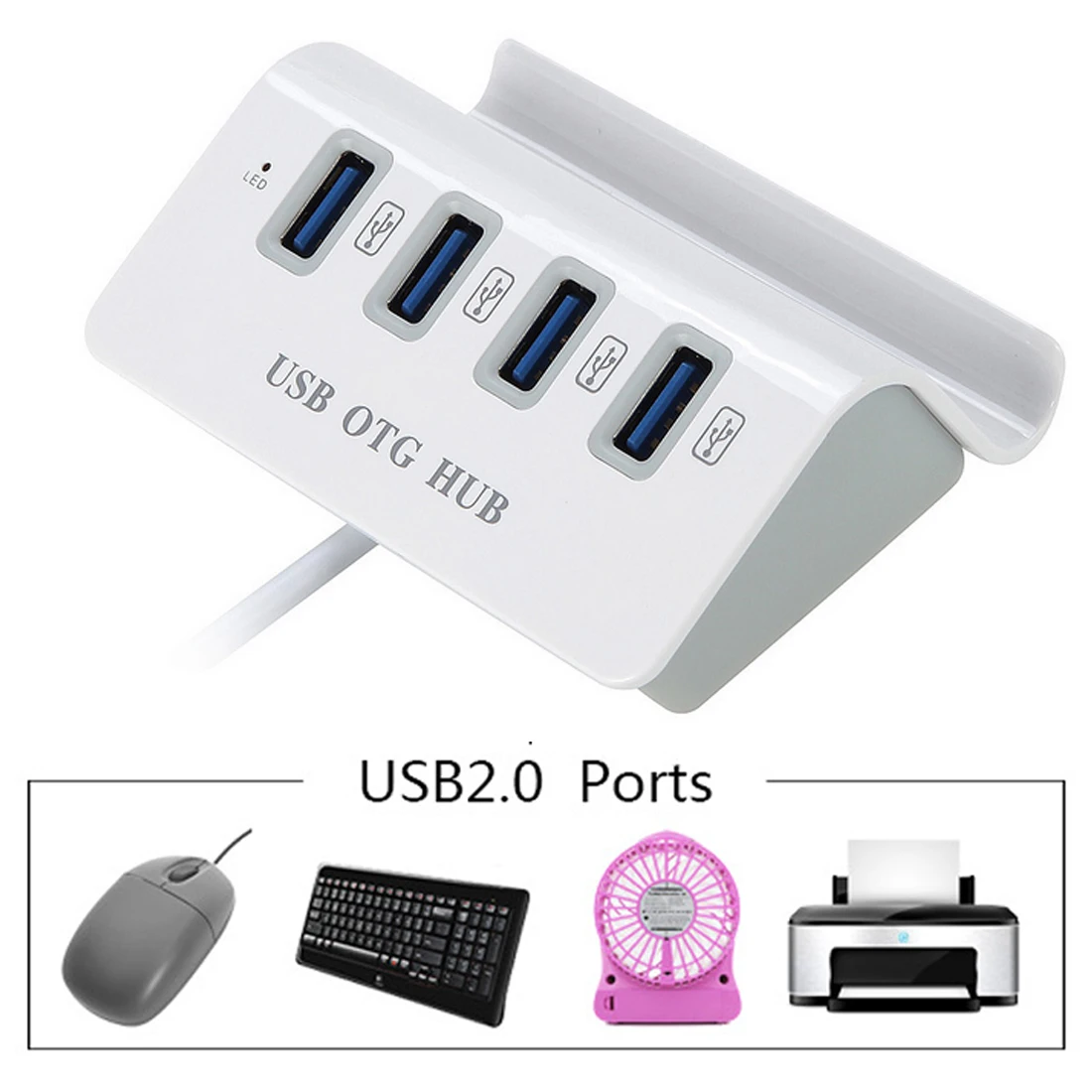 

Adapter OTG Cable Splitter 4 Ports USB OTG Hub Micro for Android Smartphone USB 3.0 HUB Converter for Tablet
