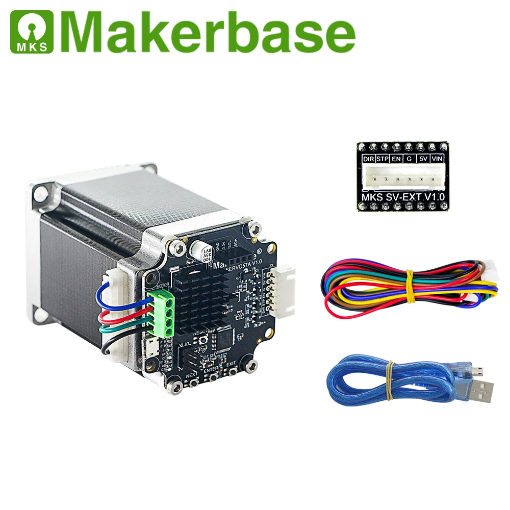12/24V 57 замкнутый контур Серводвигатель NEMA23 МКС SERVO57A 0,96 дюймов OLED дисплей точность для больших машин 3D печать потери шагов