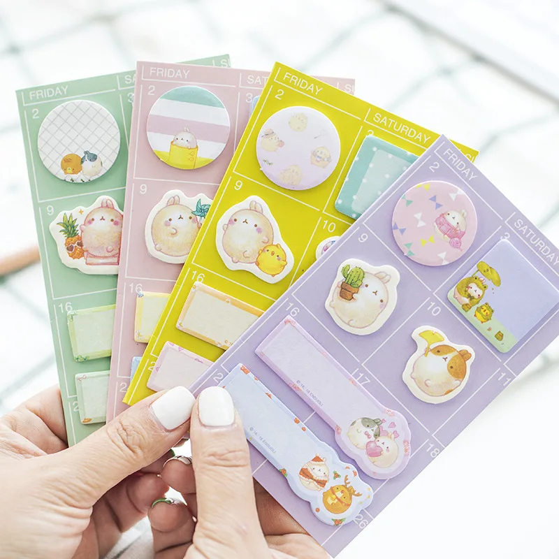 Милый мультфильм животных Картофеля Набор стикеров для заметок маркер стикер