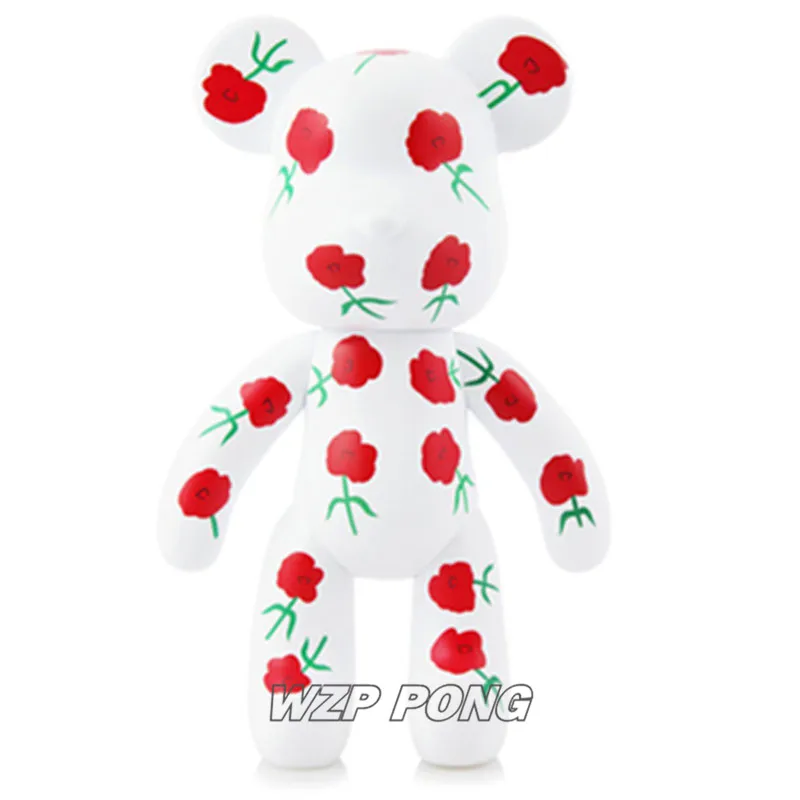 

25CM Bearbrick Be@rbrick Model Toy PVC Rose style Bearbrick Movable joint Action Figure Toys Collection Christmas Birthday Gift