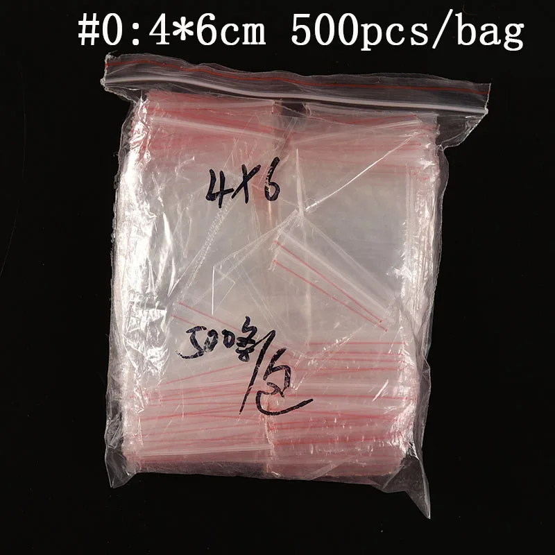 500 шт./пакет прозрачный, из ориентированного полипропилена самоклеющаяся сумка Пластик Упаковочные пакеты для A4 Бумага прозрачный полиэтиленовый пакет 4 см x 6 см
