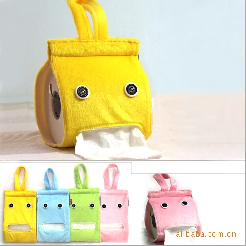 Creative Super Cute Portable Cloth Colored Hanging Tissue Boxin Storage Bags from Home & Garden