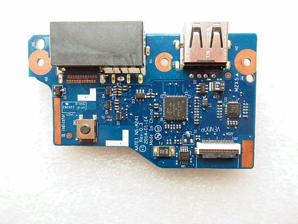 Для e555 DC Jack Порт USB плата питания NS-A241