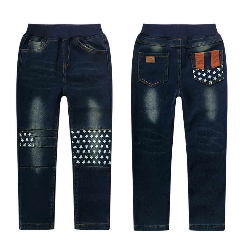 Pantalon en Jean pour enfant, pantalon en Jean pour garçon adolescent, pantalon décontracté en coton avec lettre, pantalon crayon, legging pour garçon, Jean foncé, printemps automne