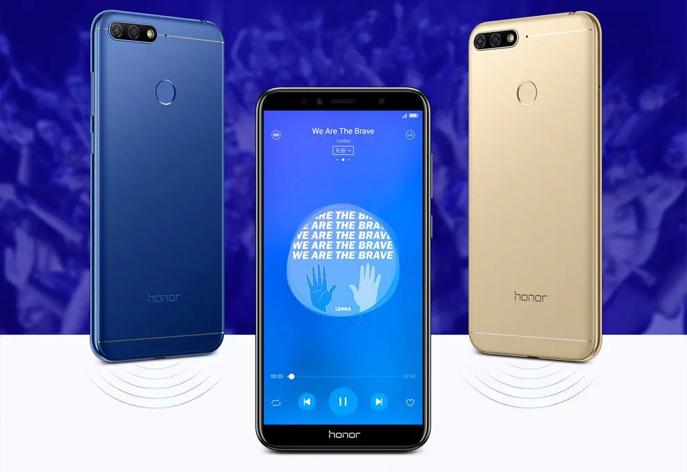 Flash Deal Huawei Honor 7A 2GB 32GB Global Rom 4G LTE Smart Mobile phone Face ID Unlock 5.7 inch Screen Android 8.0 13MP Camera 3000mAh 8