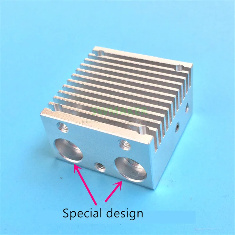 Plus + Dupla Cabeça de Extrusão 2 em 2 para Fora 0.4mm para Peças Nova Chimera Hotend Kit 1.75mm Impressora 3d Alta Qualidade v6 Pt100 - Imagem 5