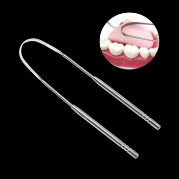 

Wholesales 10pcs Full Stainless Steel Tongue Cleaner Tongue Moss Scraper