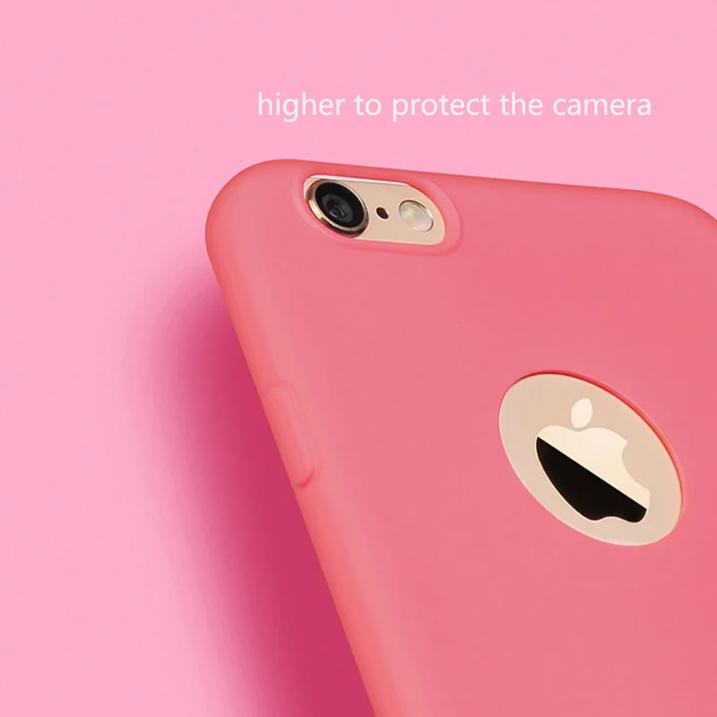 COQUEN Soft Silicone Case For iPhone 6 S 6s 7 8 Plus 7Plus 8Plus Phone Cases Cute Candy For iPhone 5s se 5 X Xs Mas XR 7 Case On