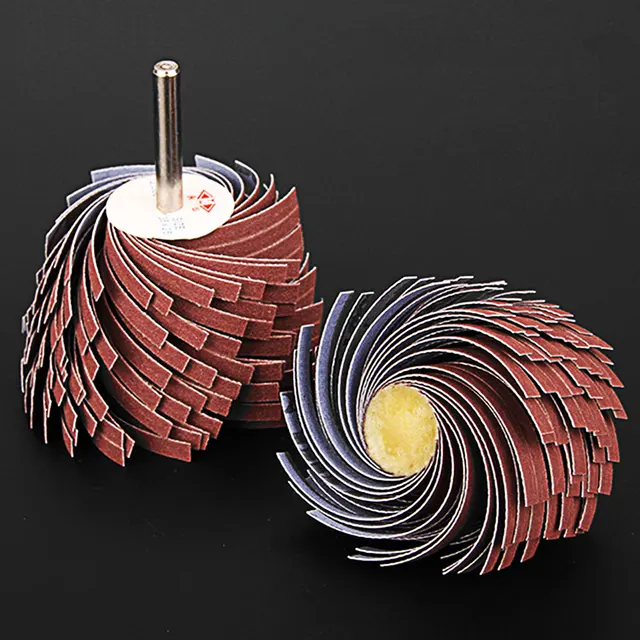 5 pcs flap mounted wheel sanding paper mounted head for metal wood