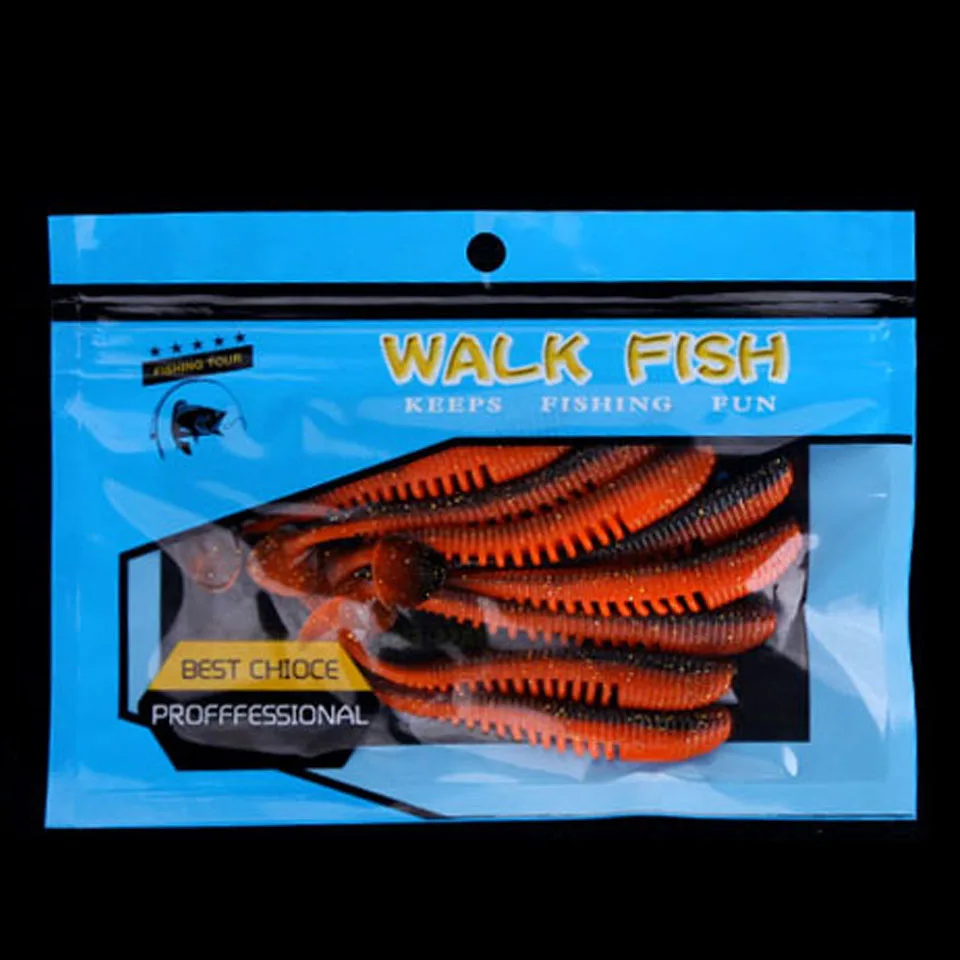 WALK FISH 8 шт./лот Awaruna рыболовные приманки 9 см 3,1 г воблеры искусственная Мягкая наживка Shad Карп Силиконовые Рыболовные Мягкие приманки снасти