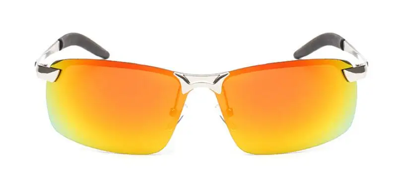 Мужские Модные поляризованные солнцезащитные очки для вождения с антибликовым покрытием для спорта на открытом воздухе УФ-очки ледяной Синий Описание - Цвет линз: Red